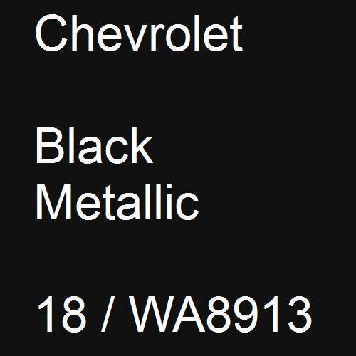 Chevrolet, Black Metallic, 18 / WA8913.